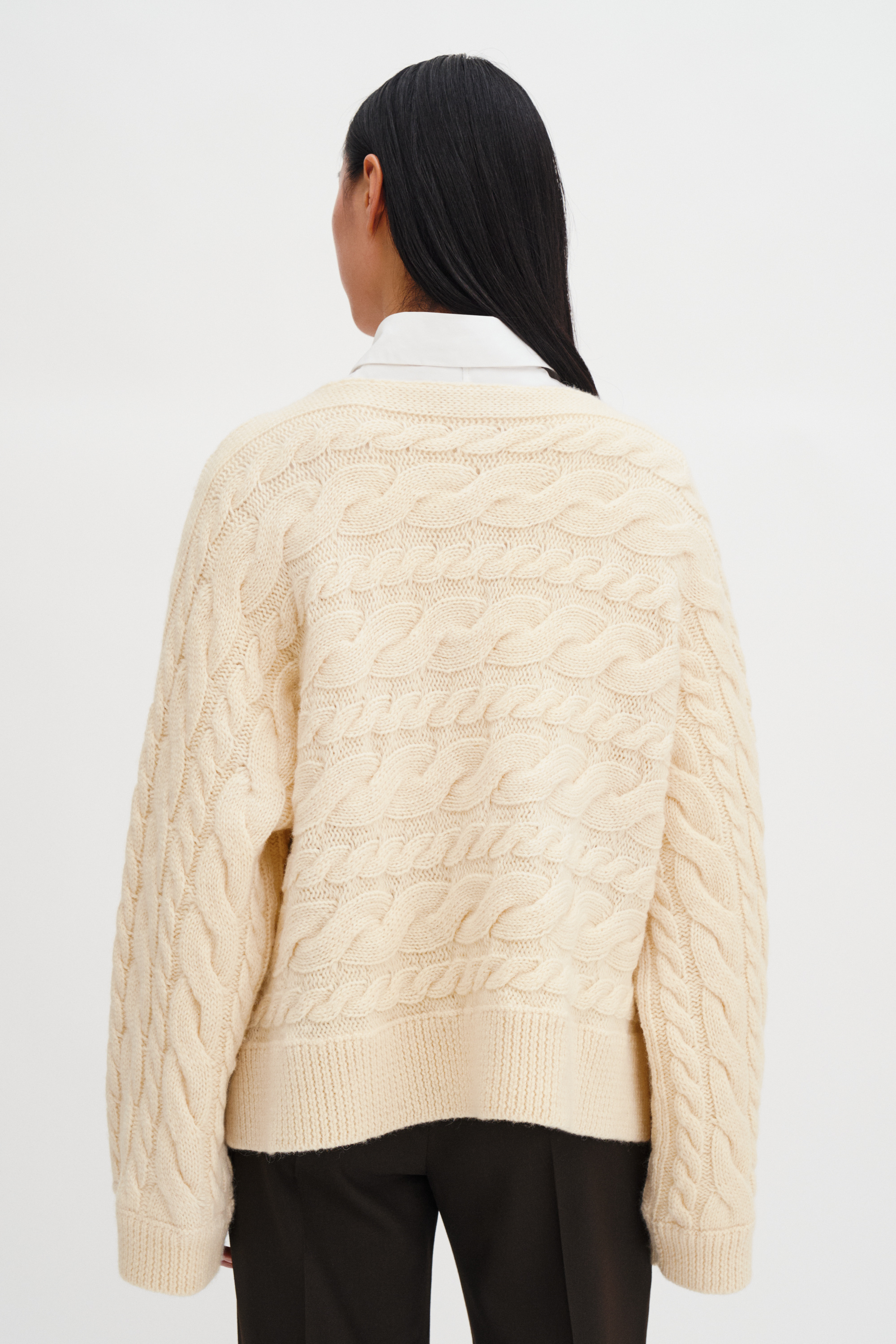Filippa K Swedish Wool Braided Sweater In Multi